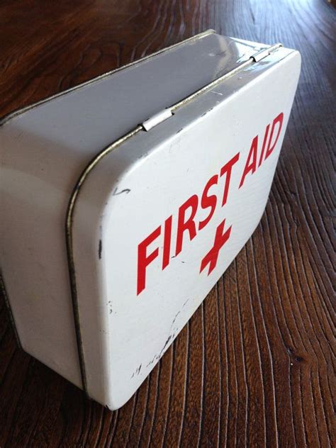 vintage first aid metal box|first aid kid with prices.